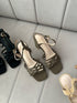 Multi Cross Strap Open Toe Buckle Straps Heels